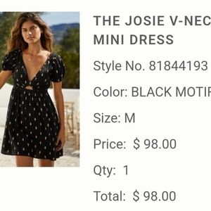 Anthropologie mini summer dress